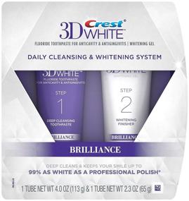 img 2 attached to 😁 Crest Brilliance Daily Cleansing Toothpaste and Whitening Gel System - 4 Oz: Achieve a Radiant Smile