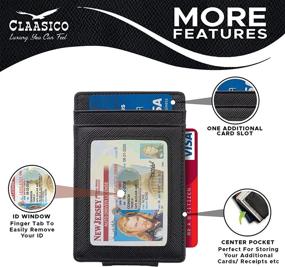 img 2 attached to 💼 Premium Leather Wallet with Magnetic Pocket Blocking - Ideal Men's Accessory for Secure Wallets, Card Cases & Money Organizers