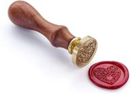 💌 vooseyhome heart wax seal stamp with rosewood handle - ideal for invitations, envelope sealers, letters, posters, gift packings, birthday themed parties, weddings, and signatures logo