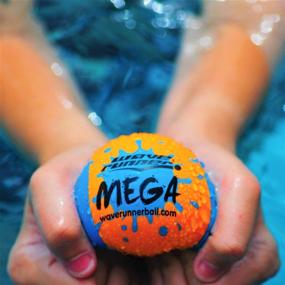 img 2 attached to 🌊 Wave Runner Soft Foam Water Skipping Ball 2-Pack Bundle - Speed Duo Set with Mega Ball & Grip Ball - Ideal Summer Toy for Beach, Swimming Pool, River, Lake