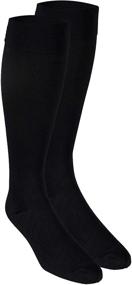 img 1 attached to 🧦 Truform Travel Compression Socks: Knee-High Over Calf, 15-20mmHg, Black (Medium) - For Men and Women