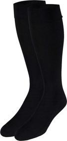 img 2 attached to 🧦 Truform Travel Compression Socks: Knee-High Over Calf, 15-20mmHg, Black (Medium) - For Men and Women