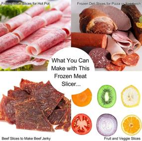 img 3 attached to 🍖 Мясорубка Befen ручная - пищевой резатель из нержавеющей стали для замороженного мяса, говядины, баранины, корейского барбекю Шабу-шабу - идеальная для приготовления дома и хот-пота.