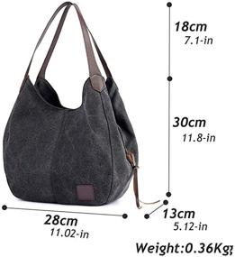 img 2 attached to TCHH DayUp Handbags Multi Pocket Shoulder Shopper Women's Handbags & Wallets and Totes