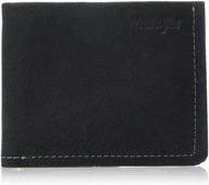 wrangler leather bifold wallet pockets men's accessories and wallets, card cases & money organizers logo