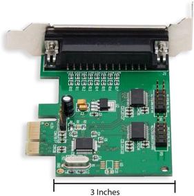 img 2 attached to I/O Crest PCI-E 1.0 X1 Карта с микросхемой WCH382 - 2 порта RS-232 DB9 для последовательных COM-портов и 1 порт принтера DB25 Lpt1