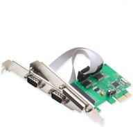 i/o crest pci-e 1.0 x1 карта с микросхемой wch382 - 2 порта rs-232 db9 для последовательных com-портов и 1 порт принтера db25 lpt1 логотип