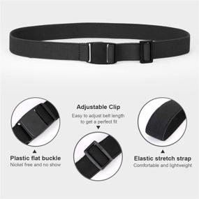 img 1 attached to 👦 JASGOOD Adjustable Elastic Children Toddlers Boys' Belts: Stylish & Comfortable Accessories for the Little Ones