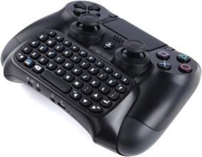 img 4 attached to 🎮 CEStore PS4 Wireless Bluetooth Mini Chatpad Keyboard with Rechargeable Gamepad and 3.5mm Live Chat Headset Audio Jack for Sony PS4 DualShock Controller