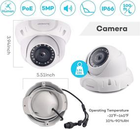 img 1 attached to 📹 ONWOTE 8-Channel 4K PoE IP Security Camera System with Smart Human Detection, 8MP NVR 2TB, 6 Outdoor Wide Angle 5MP Wired PoE IP Cameras, Video and Audio Recording, 8-Channel Synchro Playback