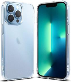 img 4 attached to 📱 Ringke Fusion iPhone 13 Pro Case - Anti-Fingerprint Translucent Hard Frost Back, Shockproof Soft TPU Bumper Phone Cover for 6.1-inch (2021) - Matte Clear - Compatible with iPhone 13 Pro