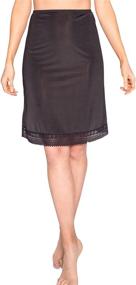 img 3 attached to Ultimate Comfort and Coverage: Free to Live 3-Pack Lace Trim Knee Length Half Slips for Women's Under Dress