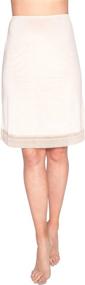 img 1 attached to Ultimate Comfort and Coverage: Free to Live 3-Pack Lace Trim Knee Length Half Slips for Women's Under Dress
