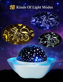 img 1 attached to OneFire Night Lights for Kids Room, 360° Rotating Star Night Light Projector, 12 Light Modes Night Light Projector for Kids, 6 Slides Star Projector Night Light for Kids Night Lights for Bedroom, USB-Powered