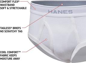 img 3 attached to Школьники Hanes 6-пачка Белые трусы: комфортное и универсальное белье для детей