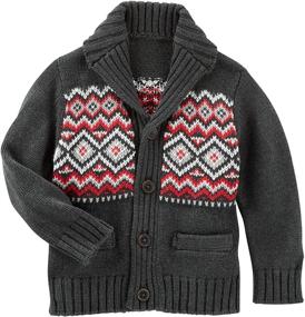 img 1 attached to 👕 OshKosh B'Gosh Boys' Sweater 31489010: Stylish and Cozy Fashion for Boys