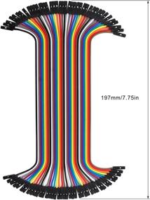 img 2 attached to 🔌 Enhance Connectivity with 40 GenBasic 8 Inch Female to Female Jumper Wires