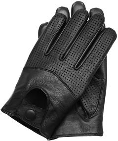 img 2 attached to 🧤 Riparo Motorsports Leather Driving X Large Men's Gloves & Mittens: Superior Accessories for Extra Comfort