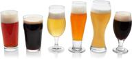enhance your craft beer experience with libbey craft brews assorted beer glasses, set of 6 logo