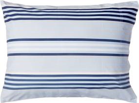 img 3 attached to 🌊 Stylish Tommy Hilfiger Ocean Stripe Sheet Set for Queen Beds