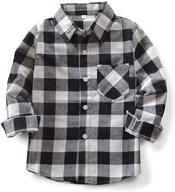 yinggeli little sleeve button flannel boys' clothing logo