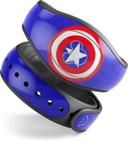 img 4 attached to 🦸 Stylish American Hero Vinyl Decal Wrap Cover for Disney MagicBand 2.0 Compatible with Disney Parks - Design Skinz