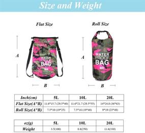 img 2 attached to Durable HYCOPROT Waterproof Dry Bag: Your Ideal Companion for Kayaking, Swimming, Boating, Fishing, and Camping!