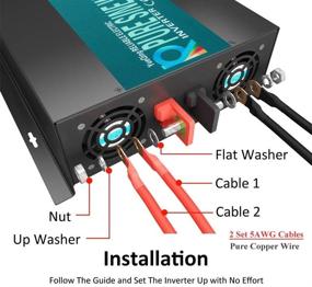 img 1 attached to 🔌 WZRELB 3000W 48V 120V Pure Sine Wave Power Inverter - 2 AC Outlets, Car Inverter (RBP-300048) - Enhanced SEO