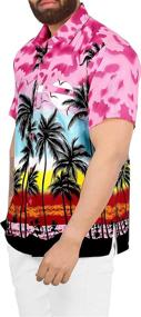 img 1 attached to LEELA Funky Hawaiian Holiday Black_W452 Outdoor Recreation in Outdoor Clothing