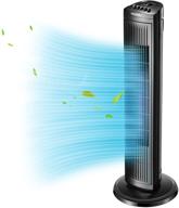 🌀 pelonis 30" oscillating tower fan | 3 speed settings | auto-off timer | standing fan pft28a2bbb, black logo