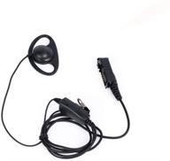 d shape earpiece headset mic ptt for motorola xpr3300e xpr3500 xpr3500e xpr3000 xpr3300 walkie talkie 2 way radio - xpr3300e earpiece logo