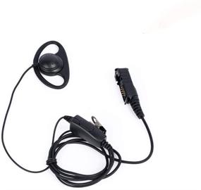 img 4 attached to D Shape Earpiece Headset Mic PTT for Motorola XPR3300e XPR3500 XPR3500e XPR3000 XPR3300 Walkie Talkie 2 Way Radio - XPR3300e Earpiece