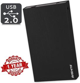 img 1 attached to Suhsai 320 GB External Hard Drive: Portable USB 2.0 Backup Drive for Mac, PC, Laptop, Smart TV - Black