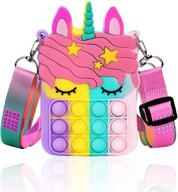 🦄 anxiety relief: unicorn silicone shoulder backpack for on-the-go comfort logo