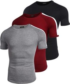 img 3 attached to COOFANDY Workout T Shirts Sleeve Muscle Men's Clothing