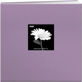 img 3 attached to 📔 Pioneer 12x12 Book Cloth Postbound Album with Window in Misty Lilac – Premium Quality & Stunning Design!