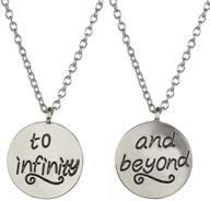 👯 lux accessories best friends bff necklaces set – infinity & beyond (2pc) logo