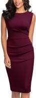 👗 miusol women's ruffle sleeveless cocktail dress - stylish women's clothing for all occasions logo