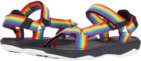 img 1 attached to Stylish and Durable: Teva 👟 Hurricane Little Rainbow Black Boys' Shoes