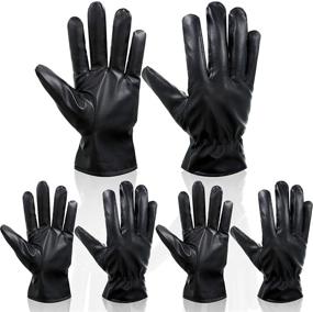 img 4 attached to 🧤 Ultimate Driving Winter Leather Waterproof Touchscreen Gloves