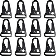 convenient 12-piece 1 inch enlarged mouth clip sling clasp olecranon hook: ideal for keychains, snap hooks & outdoor bags логотип