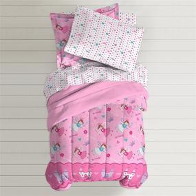 img 2 attached to 👸 Dream Factory Magical Princess Bedding Set for Toddlers in Pink (4-Piece), 2A74630JMU