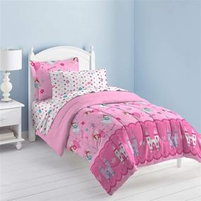 img 3 attached to 👸 Dream Factory Magical Princess Bedding Set for Toddlers in Pink (4-Piece), 2A74630JMU