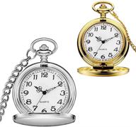 ⌚ silver classic pocket watch chain logo