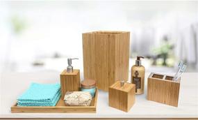 img 2 attached to 🛁 Seville Classics Bamboo Utensil & Kitchen Tool Holder Storage Organizer Set for Bathroom