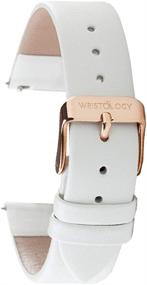 img 4 attached to Wristology Release Genuine Leather Change Women's Watch Bands: Chic and Versatile Accessories