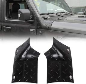 img 4 attached to 🚗 JeCar Cowl Body Armor Outer Corner Guards: Premium Exterior Accessories for 2018-2021 Jeep Wrangler JL JLU Sport Sahara Rubicon &amp; 2020 Jeep Gladiator JT, Stylish in Black