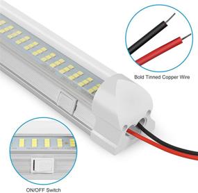 img 2 attached to 🚗 Enhance Your Vehicle's Interior Lighting with 12V LED Light Bar - 4Pack