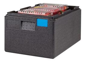 img 2 attached to Cambro Top Loading Catering Box Case of 1 - EPP180SW110 Black Cam Go Box