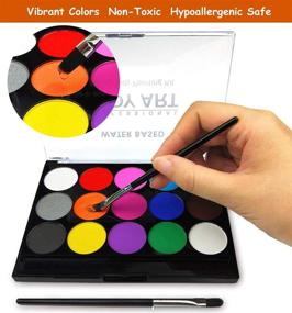 img 3 attached to Face Paint Kit Professional Hypoallergenic